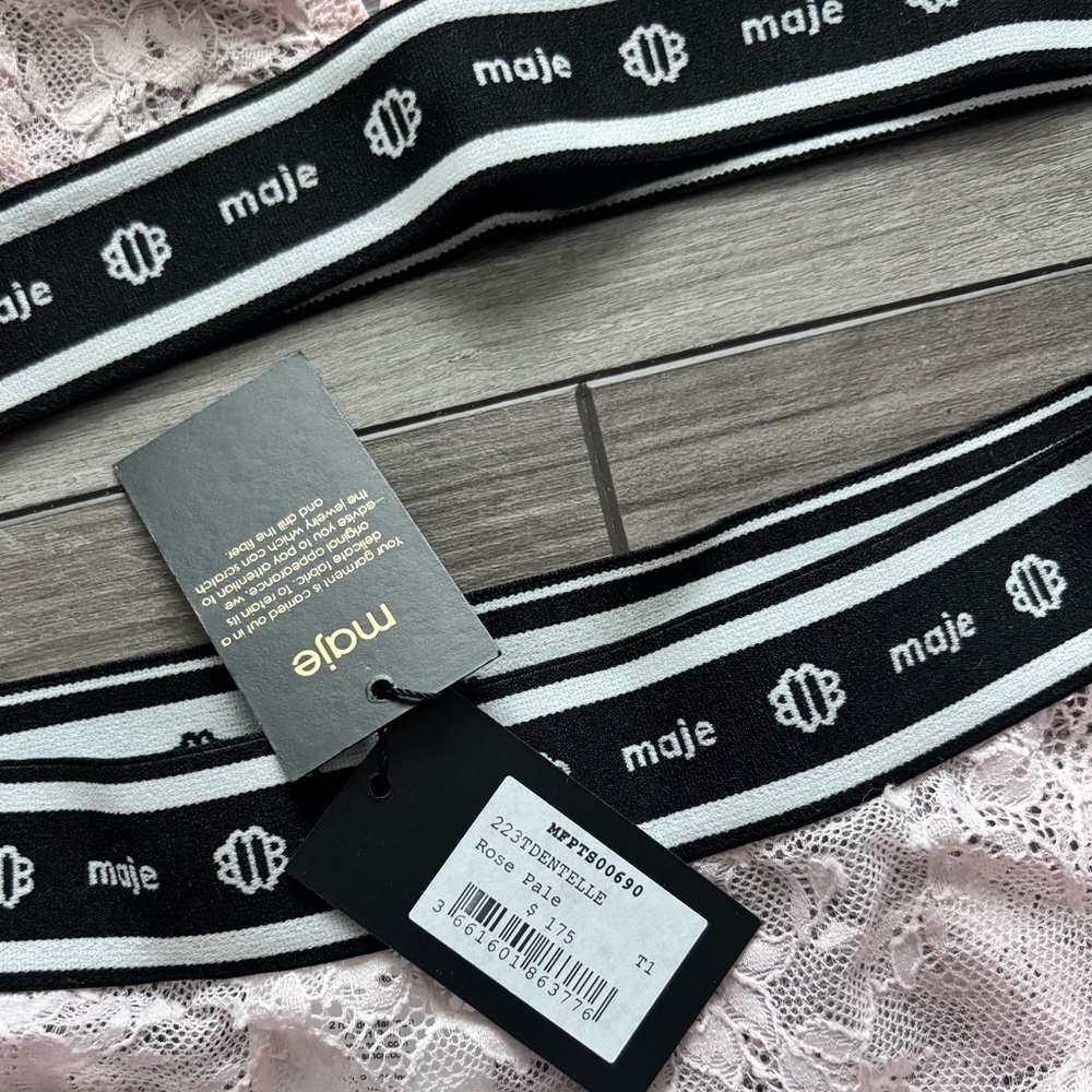 Maje Blush Lace Intimates Set 1 small - Picture 5 of 5